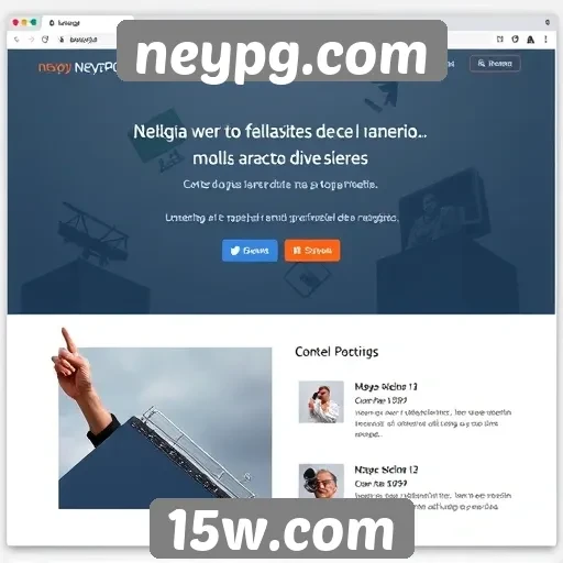 Explorando a interface do usuário em neypg.com